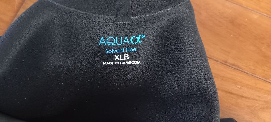 フルスーツ　3ミリ　メンズ　AQUAα　XLB ブラック/グレー ネオプレン