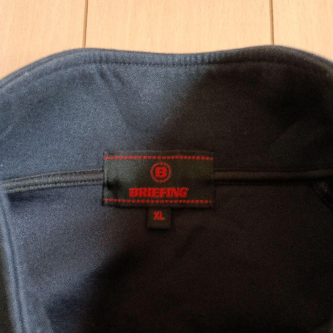 BRIEFING ハーフジップジャケット XL ネイビー
