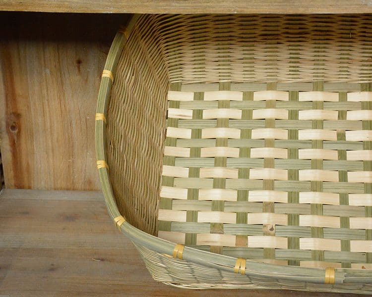 竹細工 果物皿 菓子入れ 小物入 水切り皿 手作工芸品 フルーツバスケット