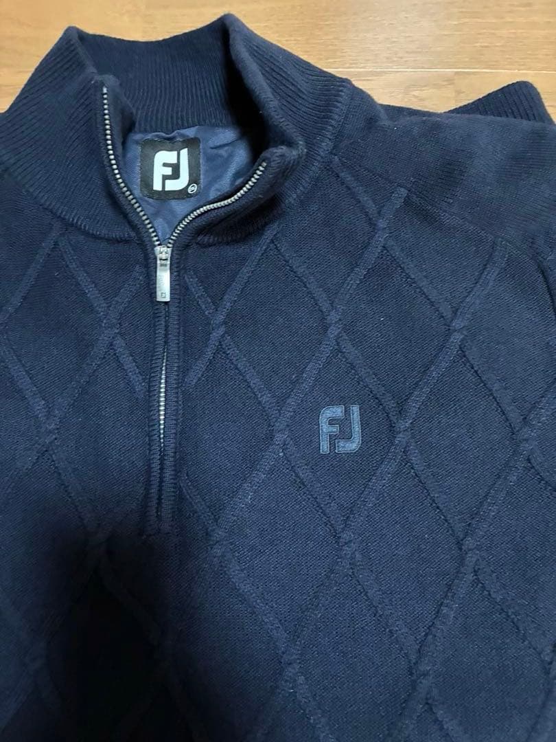 FootJoy ネイビー ハーフジップ セーター