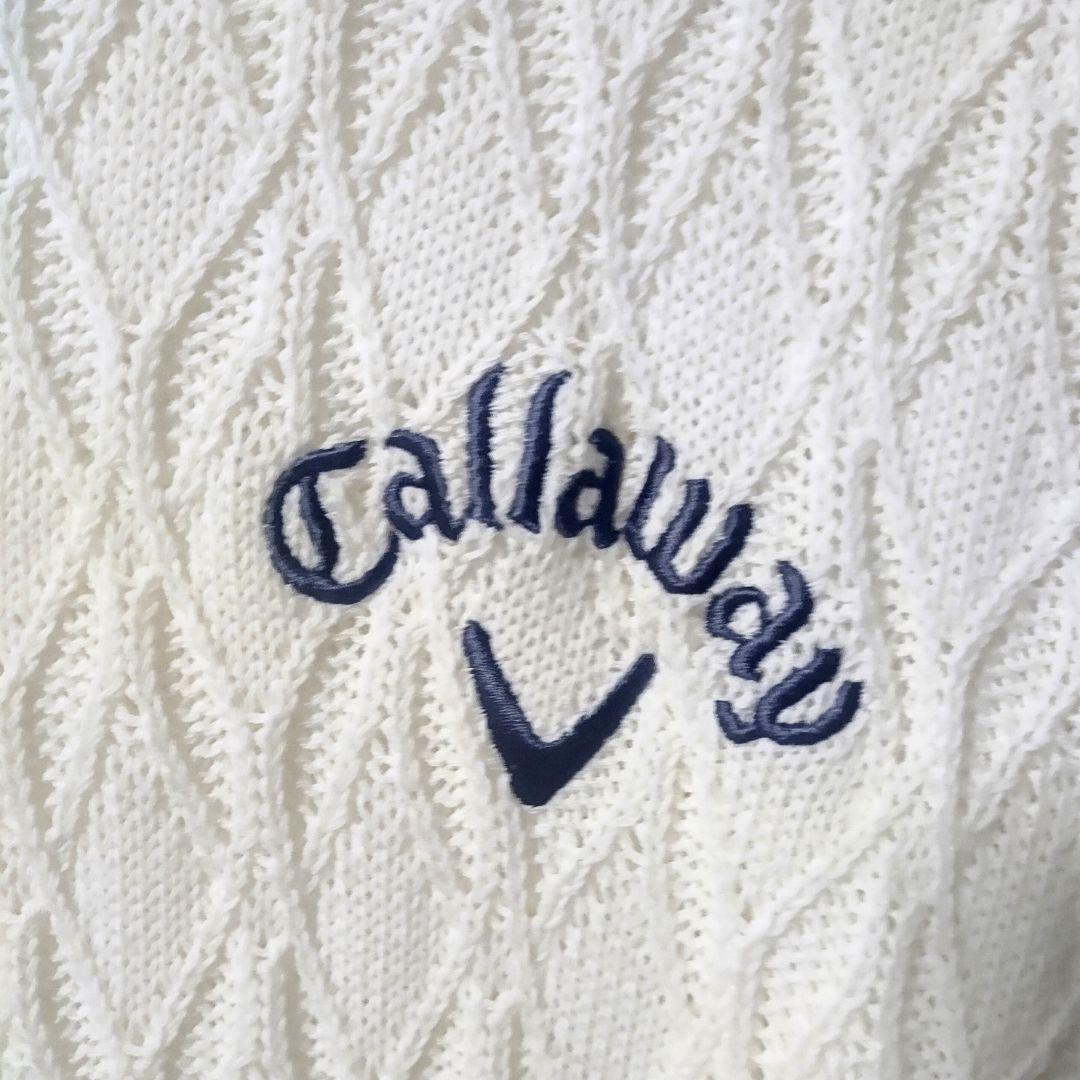 Callaway キャロウェイ ケーブル編み　薄手ニット　プルオーバー　美品