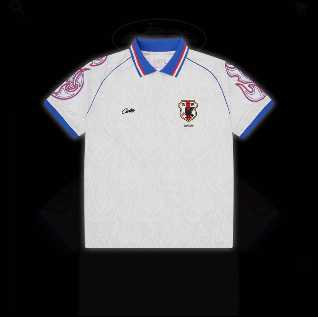 ウェア crtz corteiz FLAMES FOOTBALL JERSEY XL