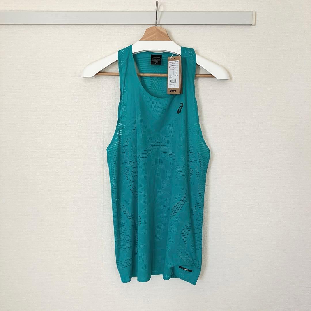 【新品・完売品】 アシックス RUN シングレット XS メタラン