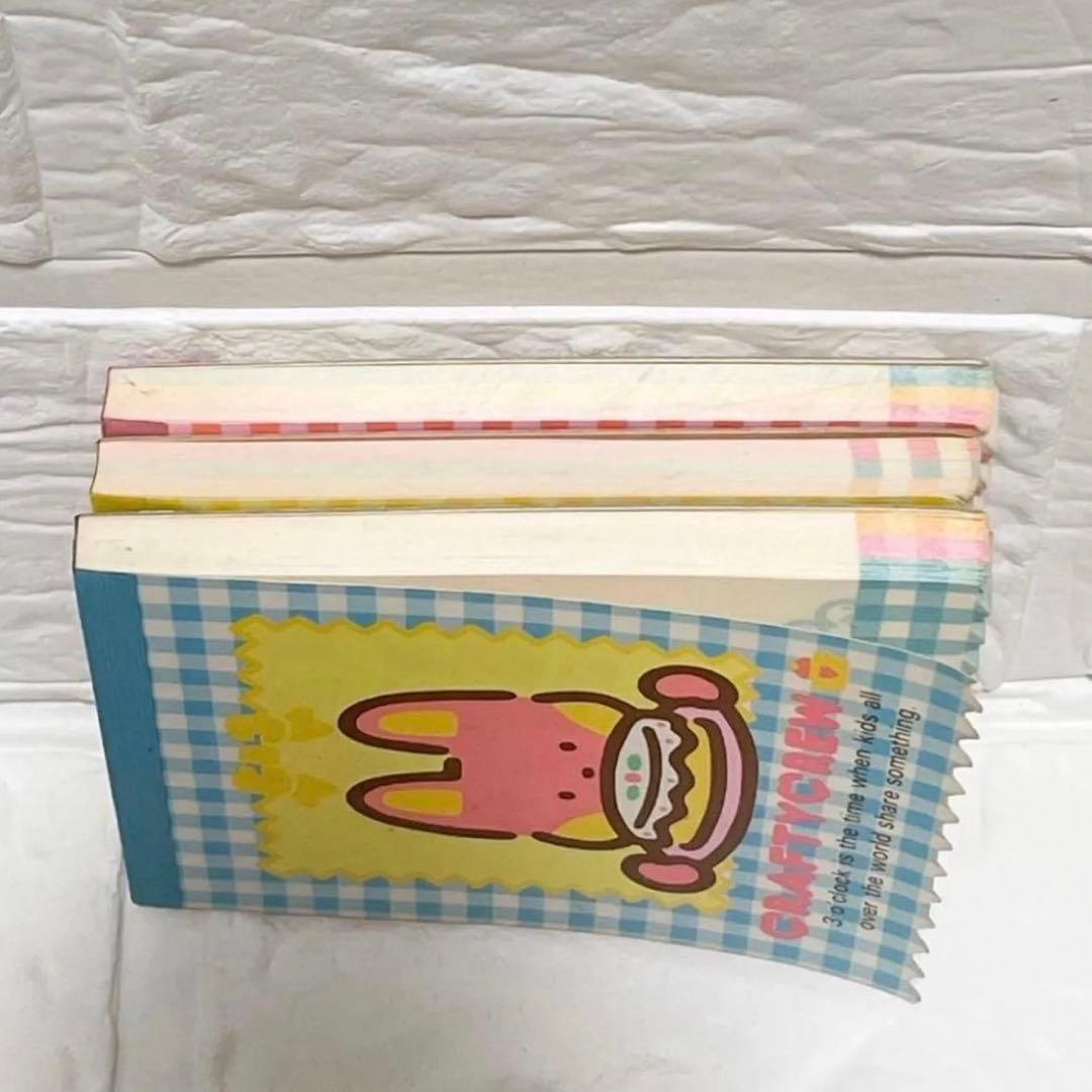 希少　サンリオ　1984年　クラフティクルー　メモ帳　３冊セット　昭和　レトロ