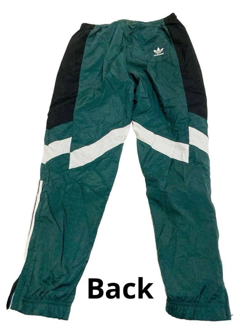 未使用品✨adidas ウーブントラックパンツ　グリーン緑黒ジャージ　遠藤さくら