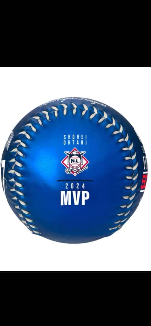 MVP 50/50記念　チャンピオン　ドジャース大谷翔平　記念ボール　ブルー