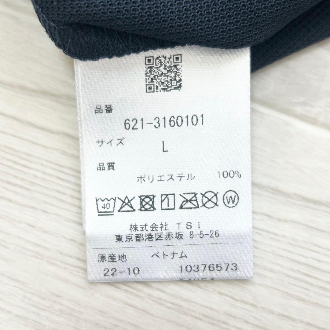 新品　PING ピン　ポロシャツ　半袖　ネイビー　背面ロゴ　Lサイズ
