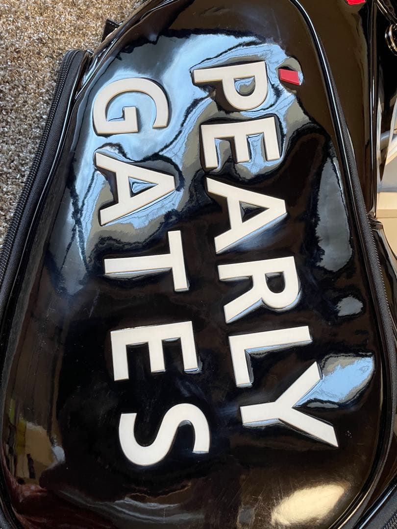 PEARLY GATES （限定カラー） エナメルキャディバッグ（ブラック）