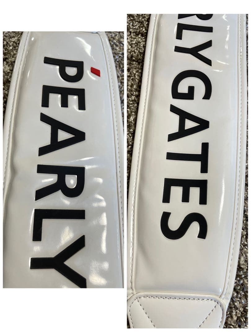 PEARLY GATES （限定カラー） エナメルキャディバッグ（ブラック）