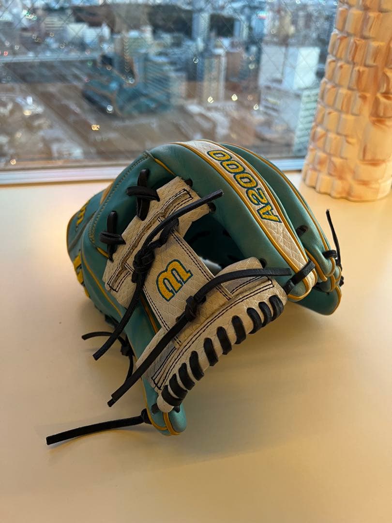 Wilson A2000 青/黄色 硬式グローブ　日本未発売