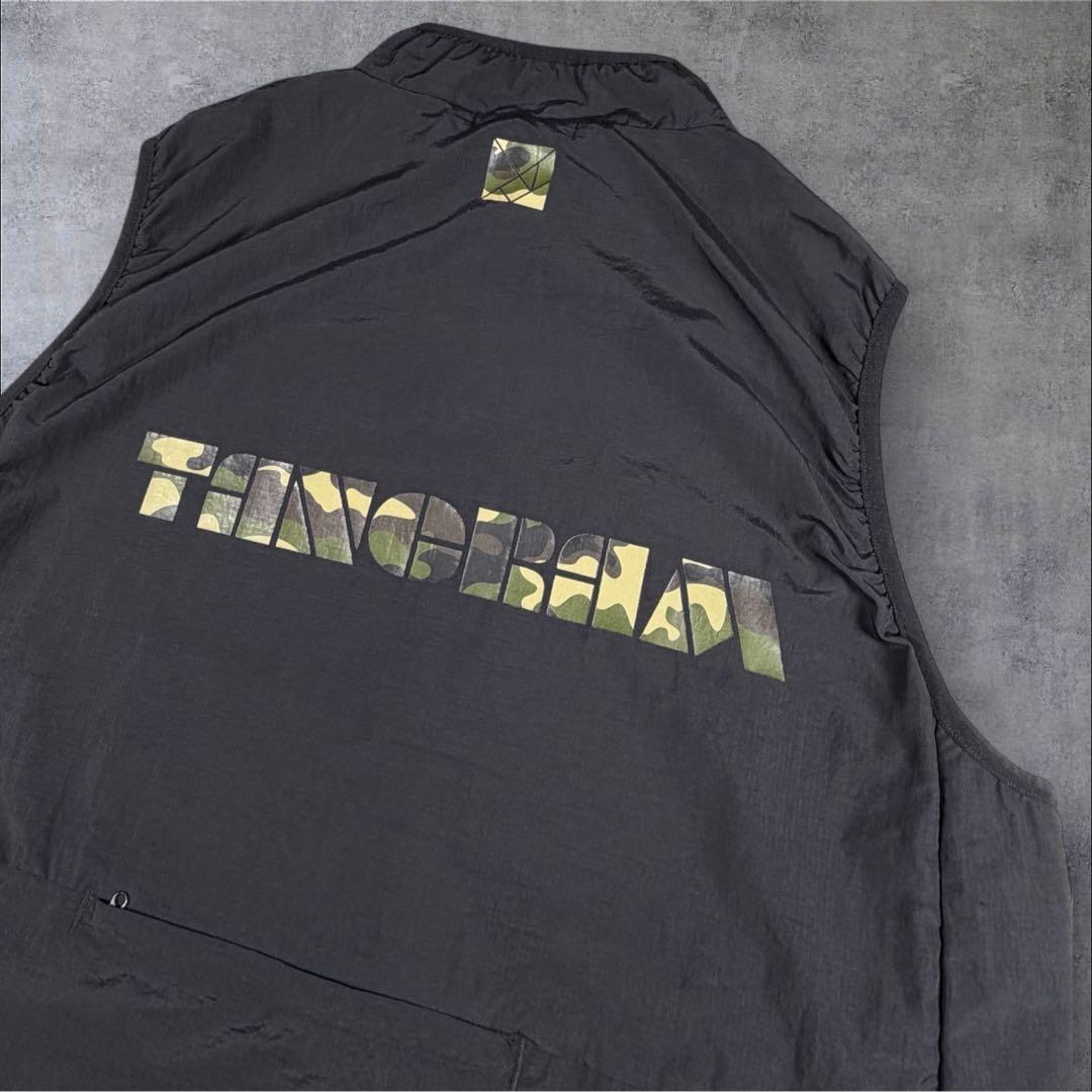 美品 tangram タングラム PACKABLE NYLON VEST カモ