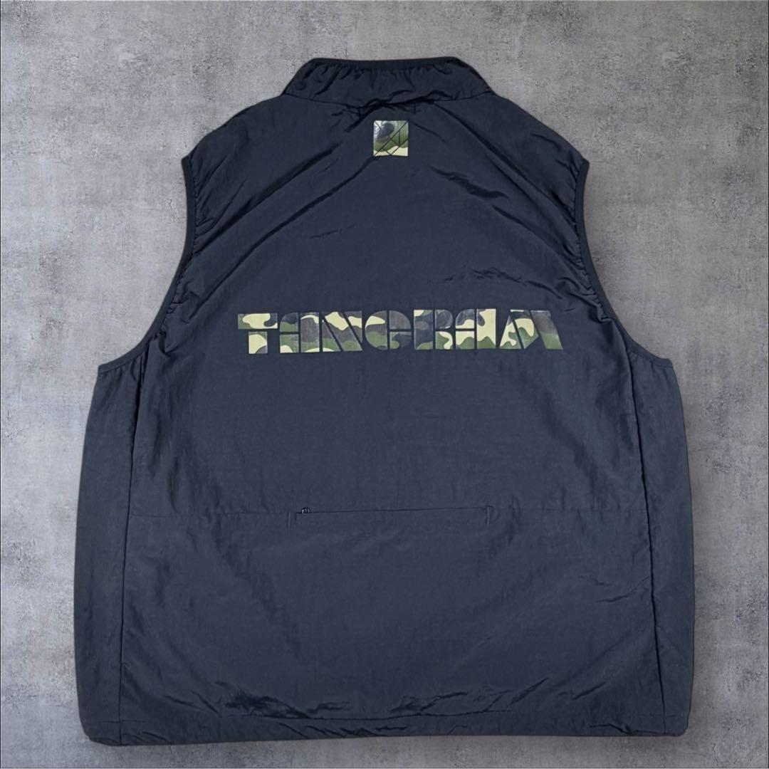 美品 tangram タングラム PACKABLE NYLON VEST カモ
