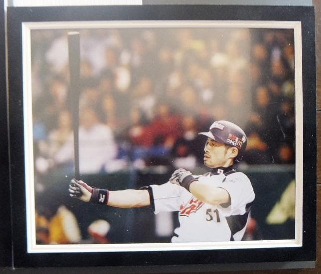 イチロー選手 2009 WBC 直筆サイン入りホームジャージー(額入り)