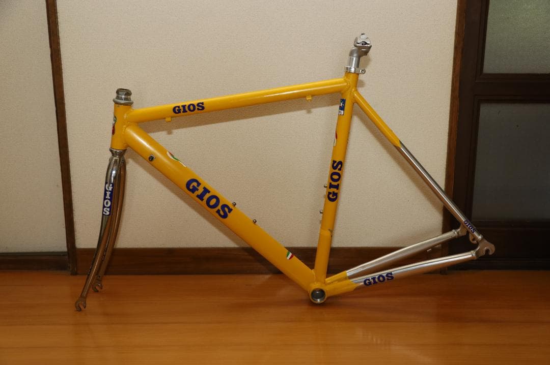 GIOS ロードバイクフレーム （素材：アルミ/色：イエロー）