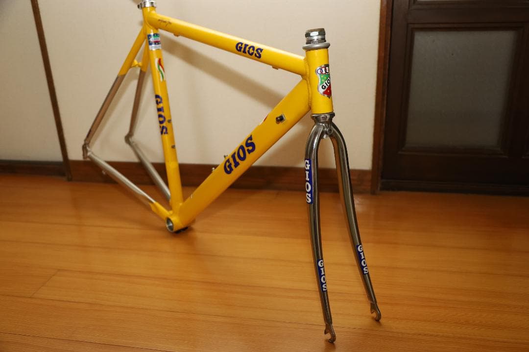 GIOS ロードバイクフレーム （素材：アルミ/色：イエロー）