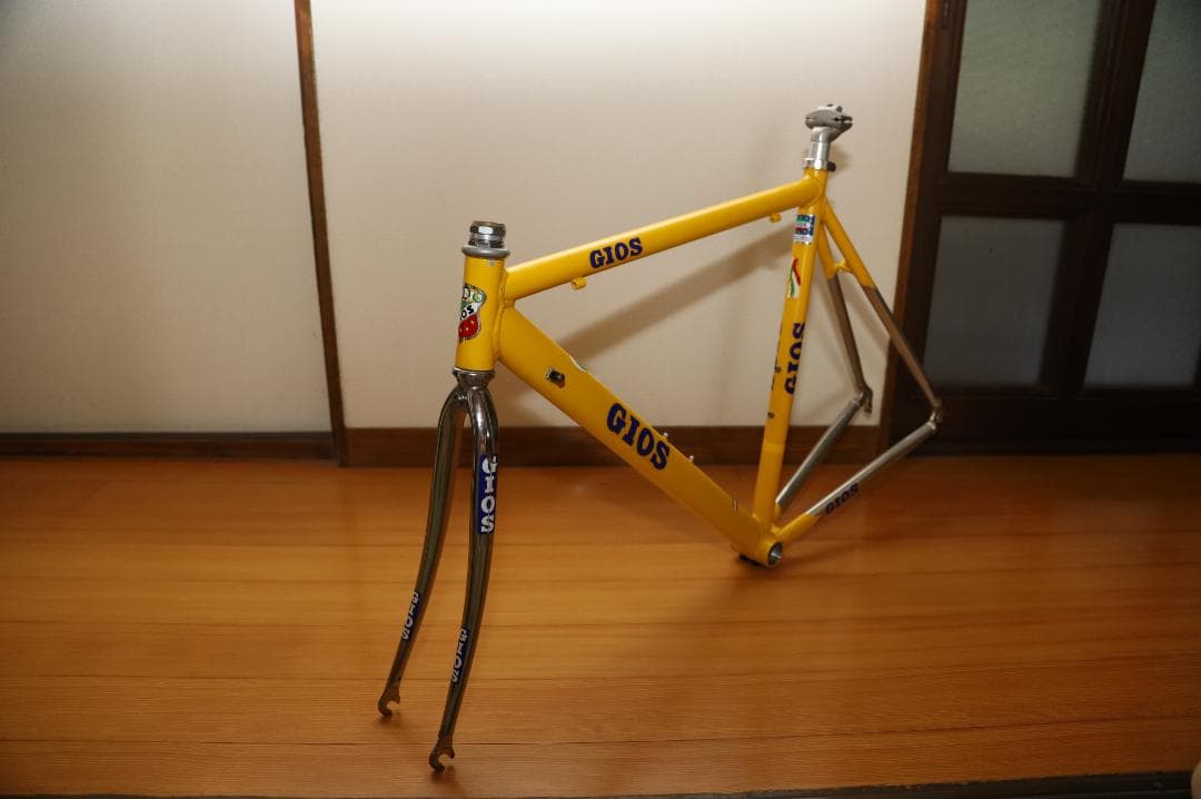 GIOS ロードバイクフレーム （素材：アルミ/色：イエロー）