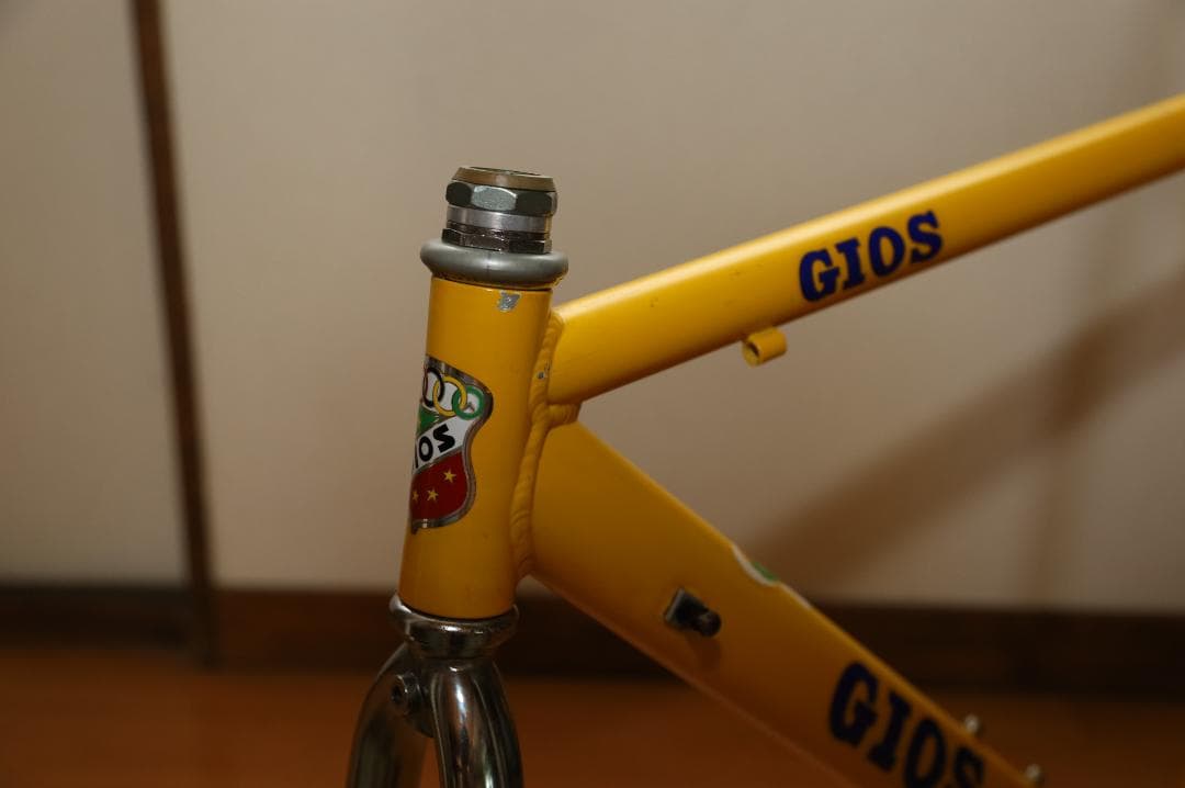 GIOS ロードバイクフレーム （素材：アルミ/色：イエロー）