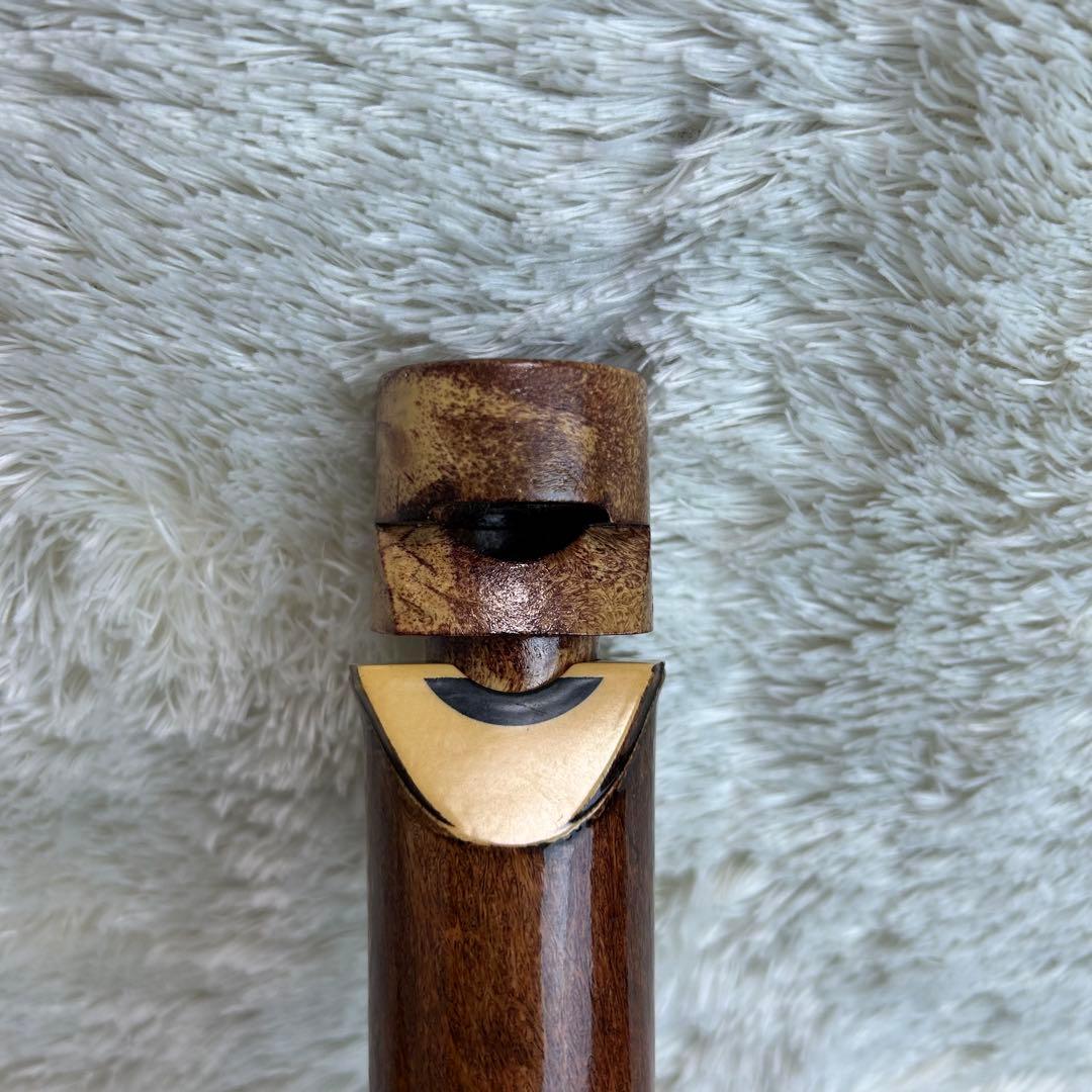 【極美品】尺八　竹峯　一尺八寸　和楽器　収納袋　マウスピース