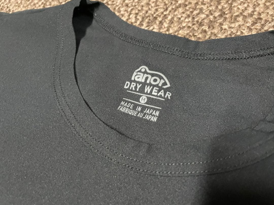 fanor ドライウェア Mサイズ 黒 バンダナ柄ポケット Tシャツ