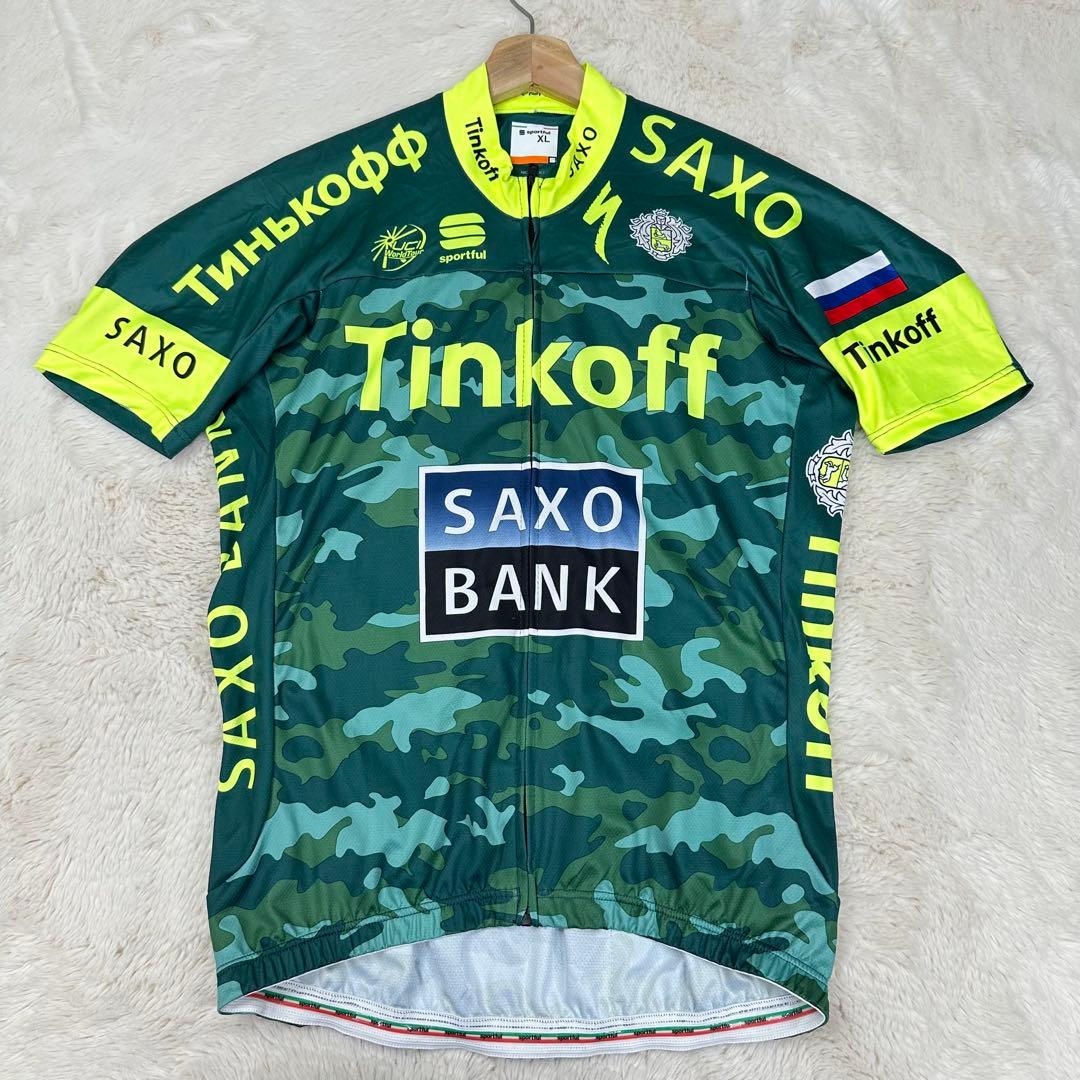✨美品✨Sportful ティンコフサクソ 迷彩 プロチームジャージ 伊製 XL