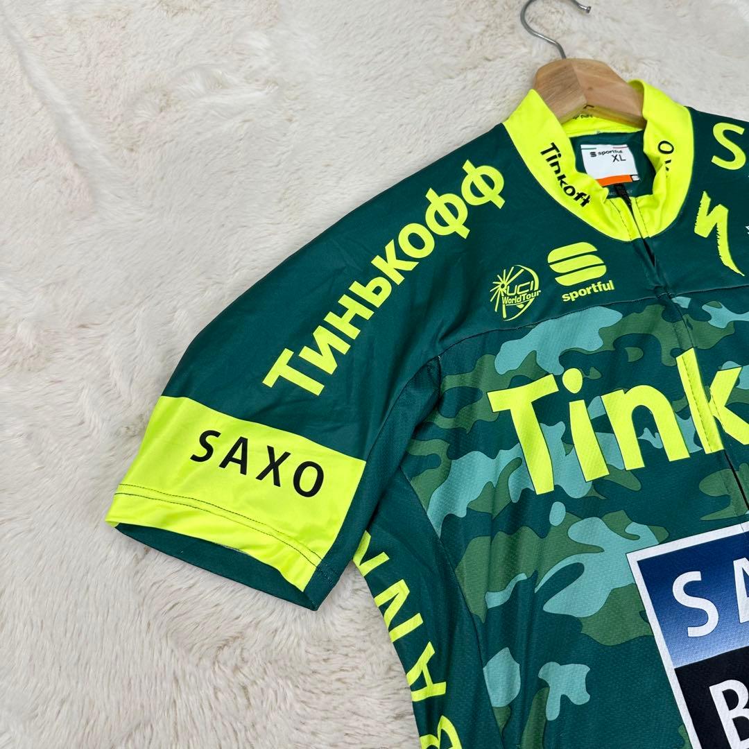 ✨美品✨Sportful ティンコフサクソ 迷彩 プロチームジャージ 伊製 XL