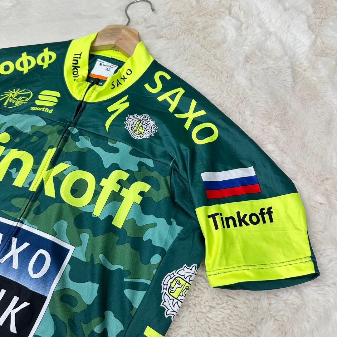 ✨美品✨Sportful ティンコフサクソ 迷彩 プロチームジャージ 伊製 XL