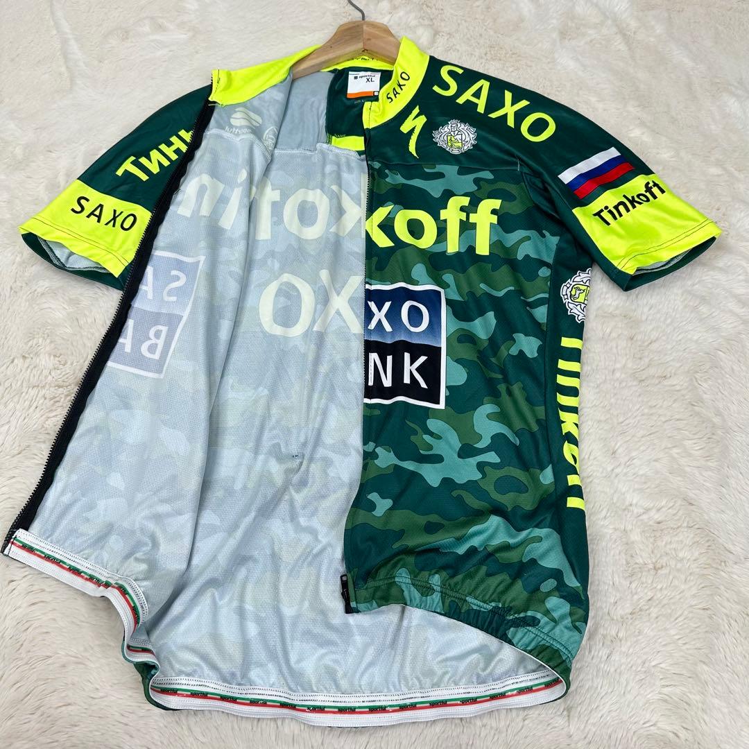 ✨美品✨Sportful ティンコフサクソ 迷彩 プロチームジャージ 伊製 XL