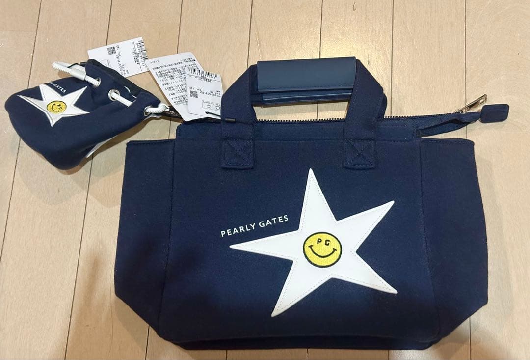 PEARLY GATES ネイビー トートバッグ