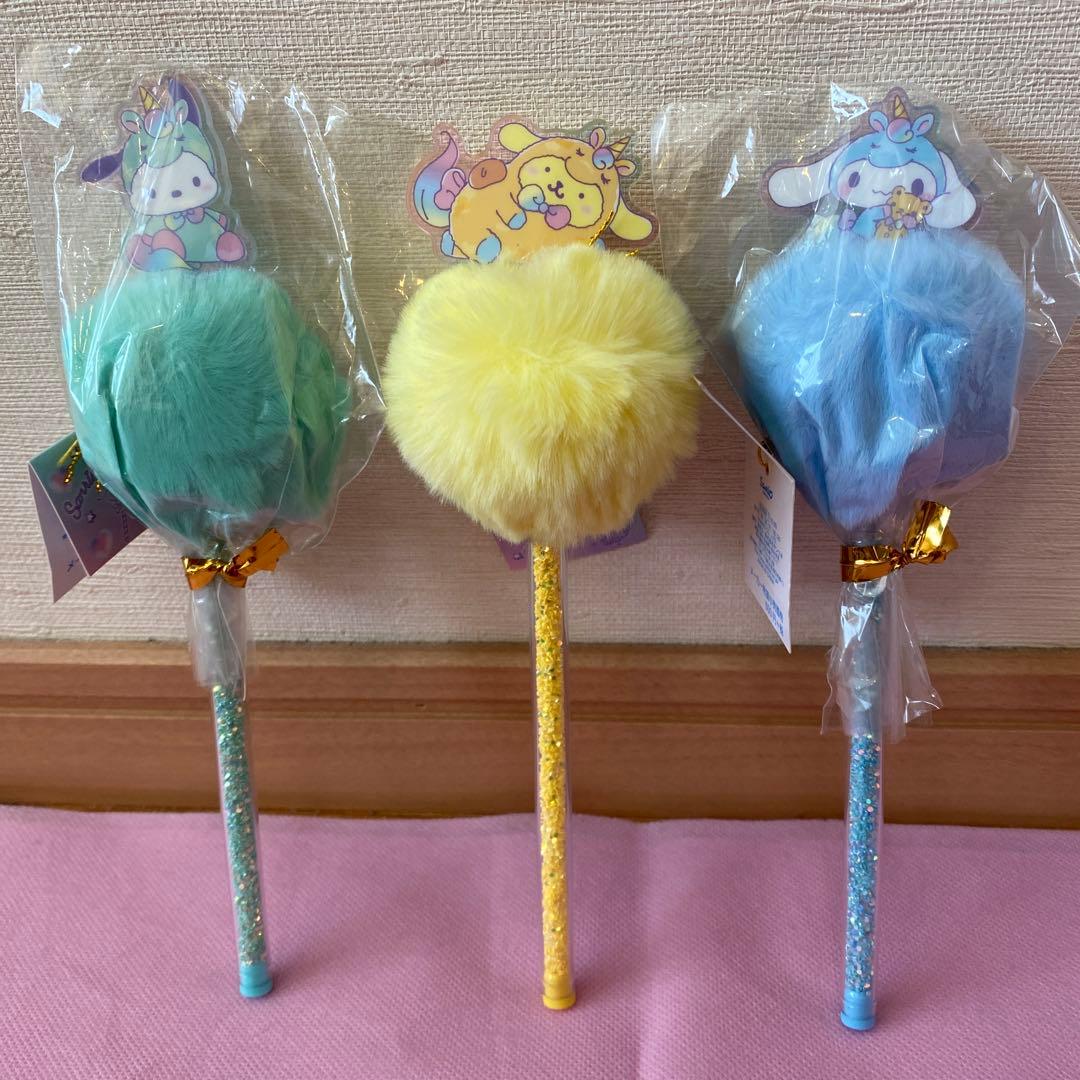 サンリオ ハローキティ マイメロディ クロミ ボールペン ファー付きボールペン