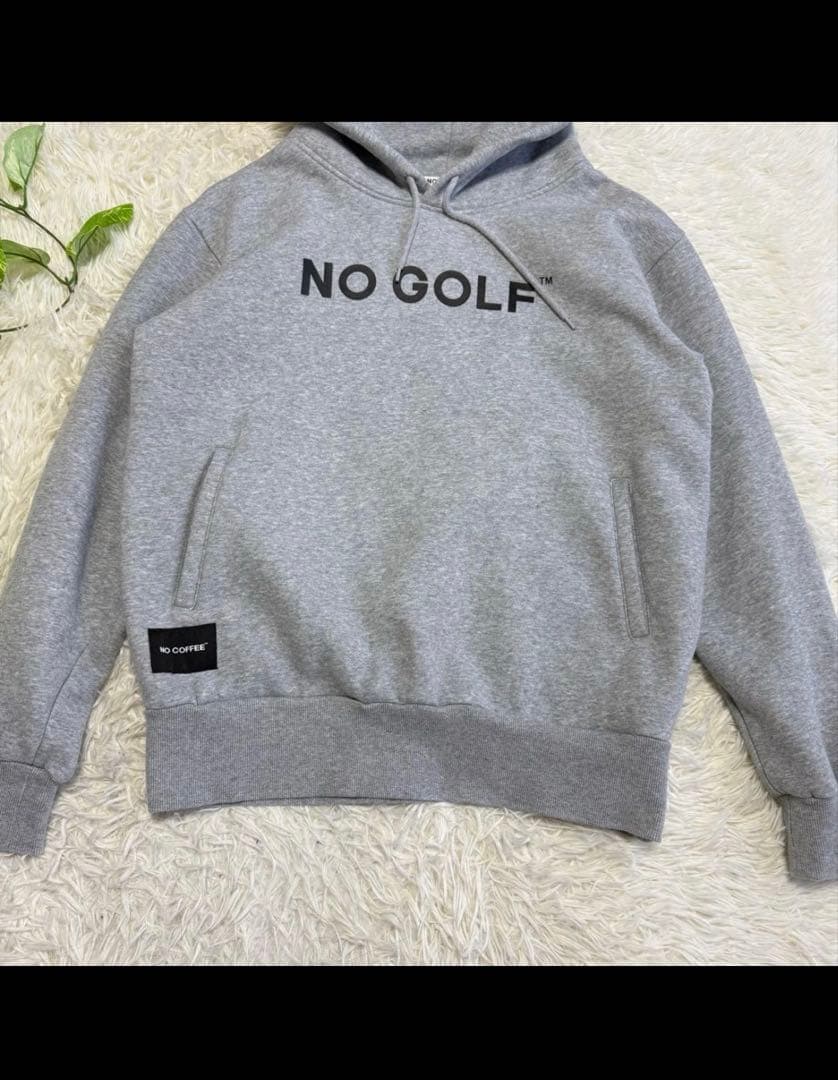 【NOCOFFEE】美品 パーカー クラブハウス グレー Lサイズ メンズ