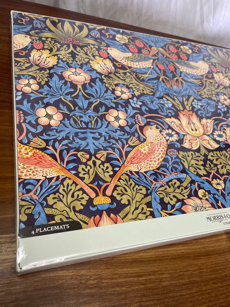 Morris & Co いちご泥棒 プレースマット　コルクバック　4枚 新品