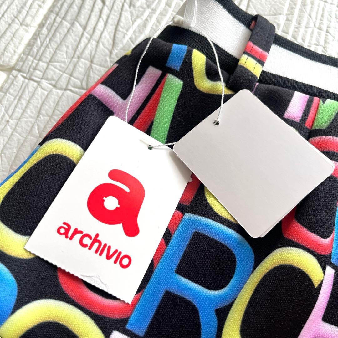 新品未使用　アルチビオ　archivio 総柄　スカート　L ネオンカラー