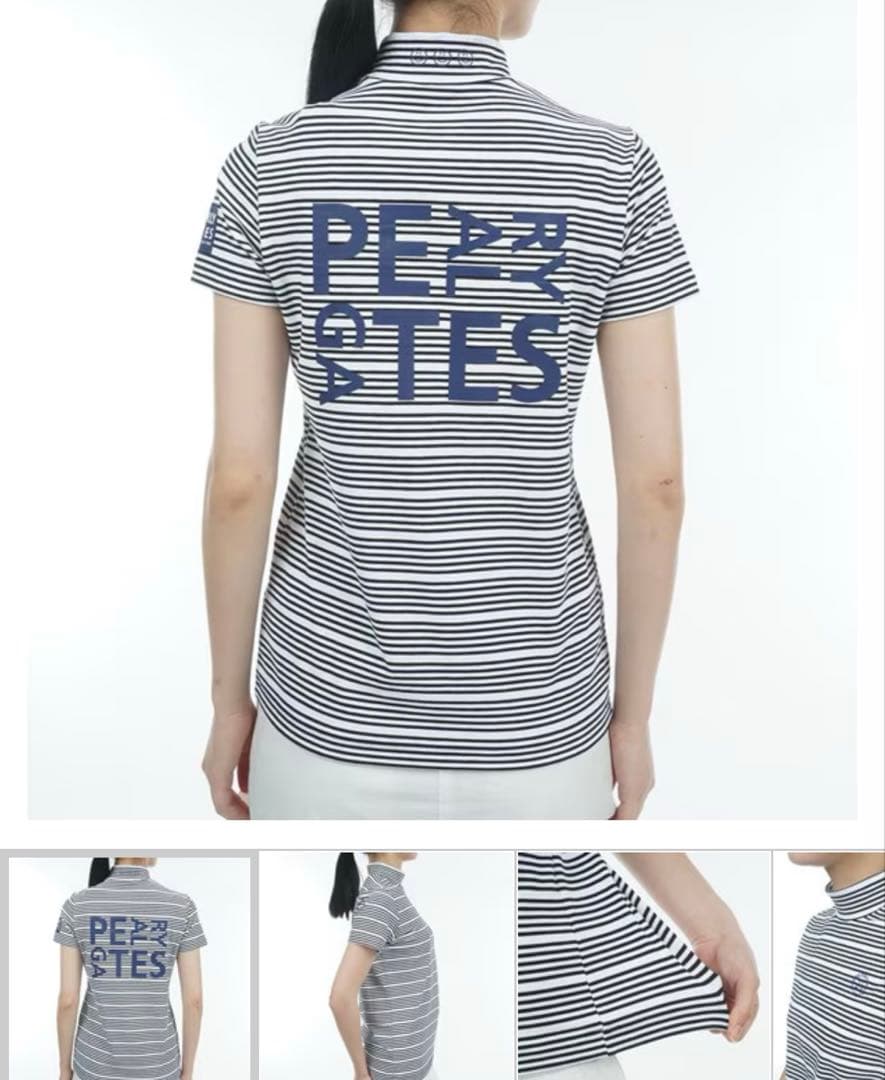 【新品未使用タグ付き】 PEARLY GATES ストライプ 半袖シャツ