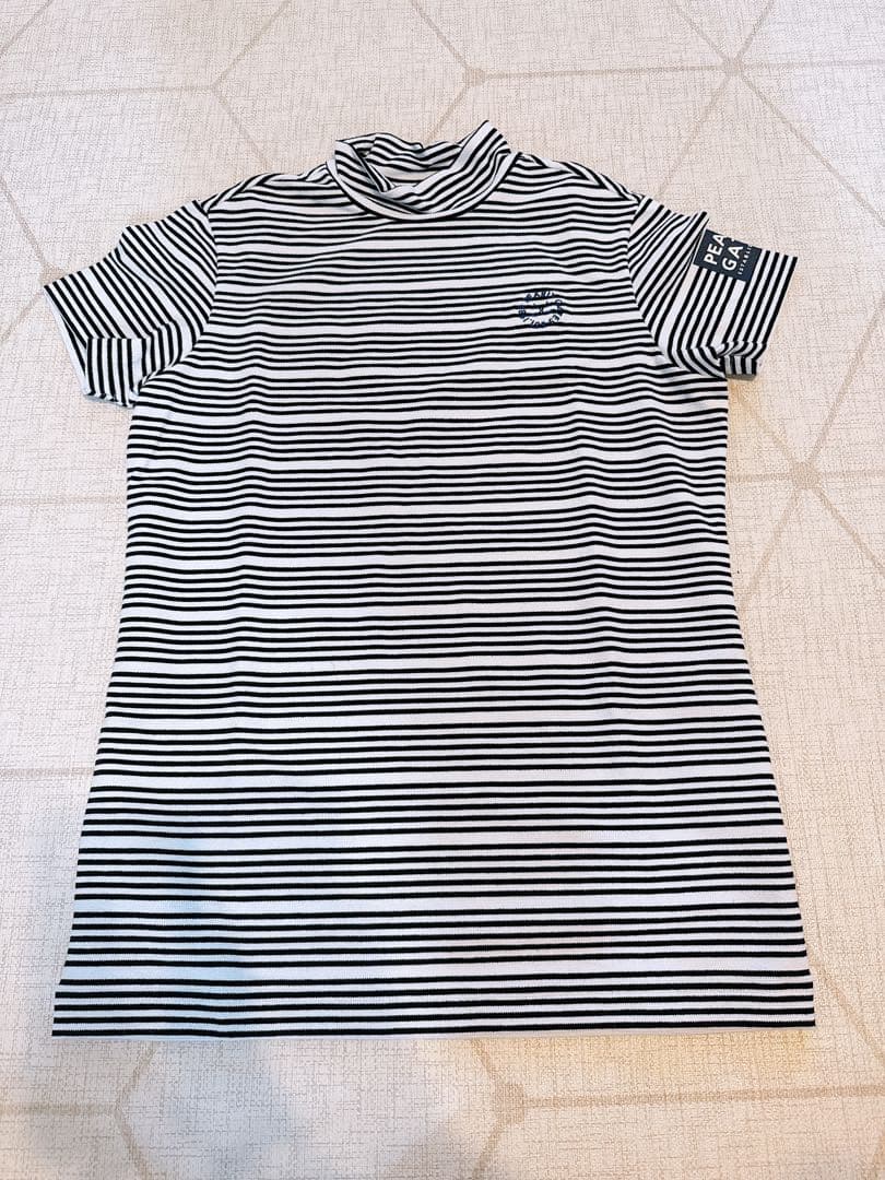 【新品未使用タグ付き】 PEARLY GATES ストライプ 半袖シャツ