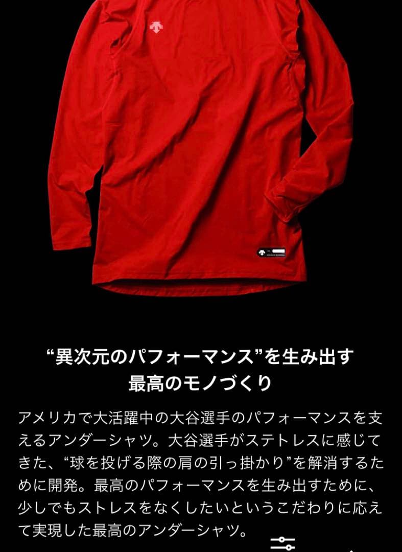 大谷翔平 本人 二刀流デザインプリント 予約販売限定　アンダーシャツ 長袖 M