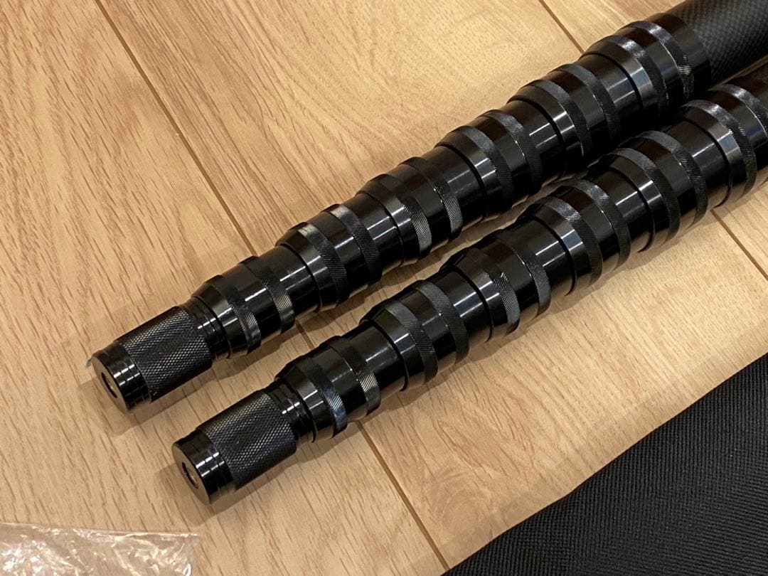 カーボンテントポール2本 270cm無段階調節 キャンプグリーブ