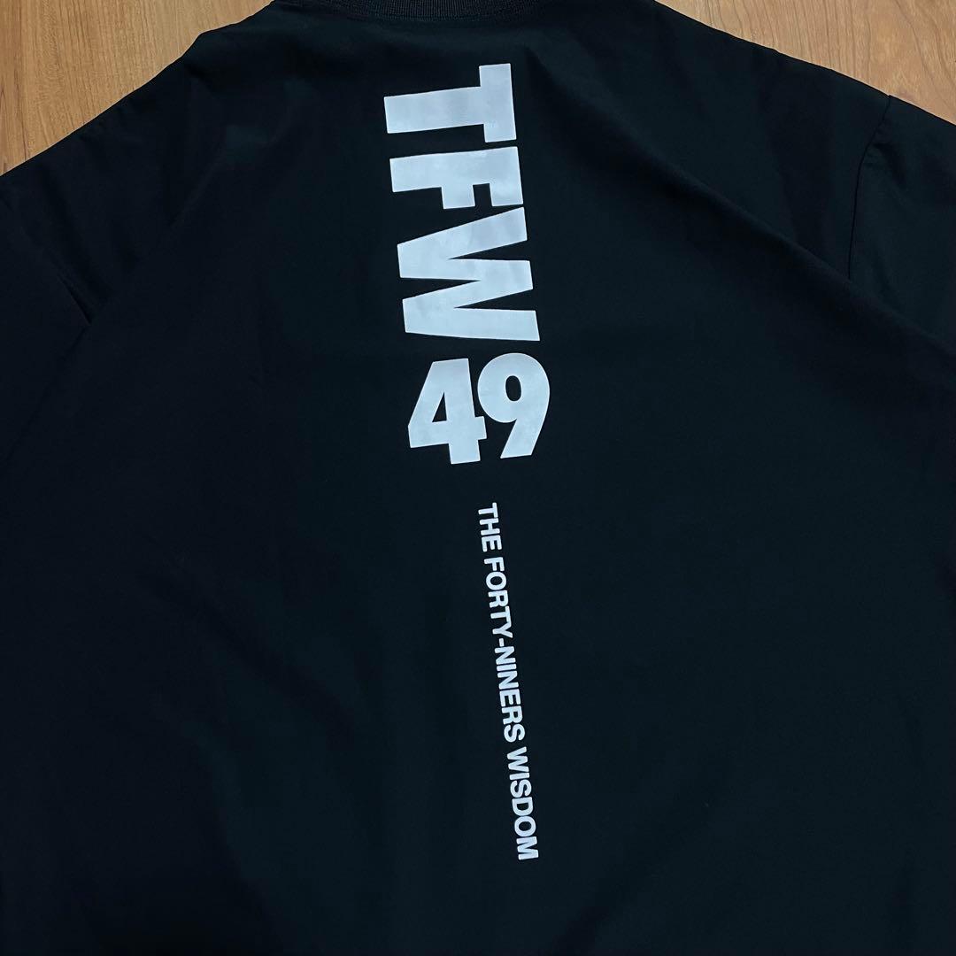 TFW49 モックネック　Tシャツ ブラック　L