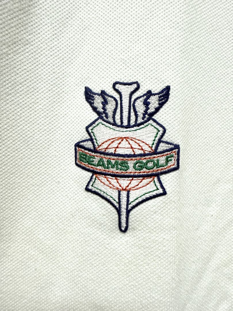 BEAMS GOLF 長袖ポロシャツ 刺繍ワッペン