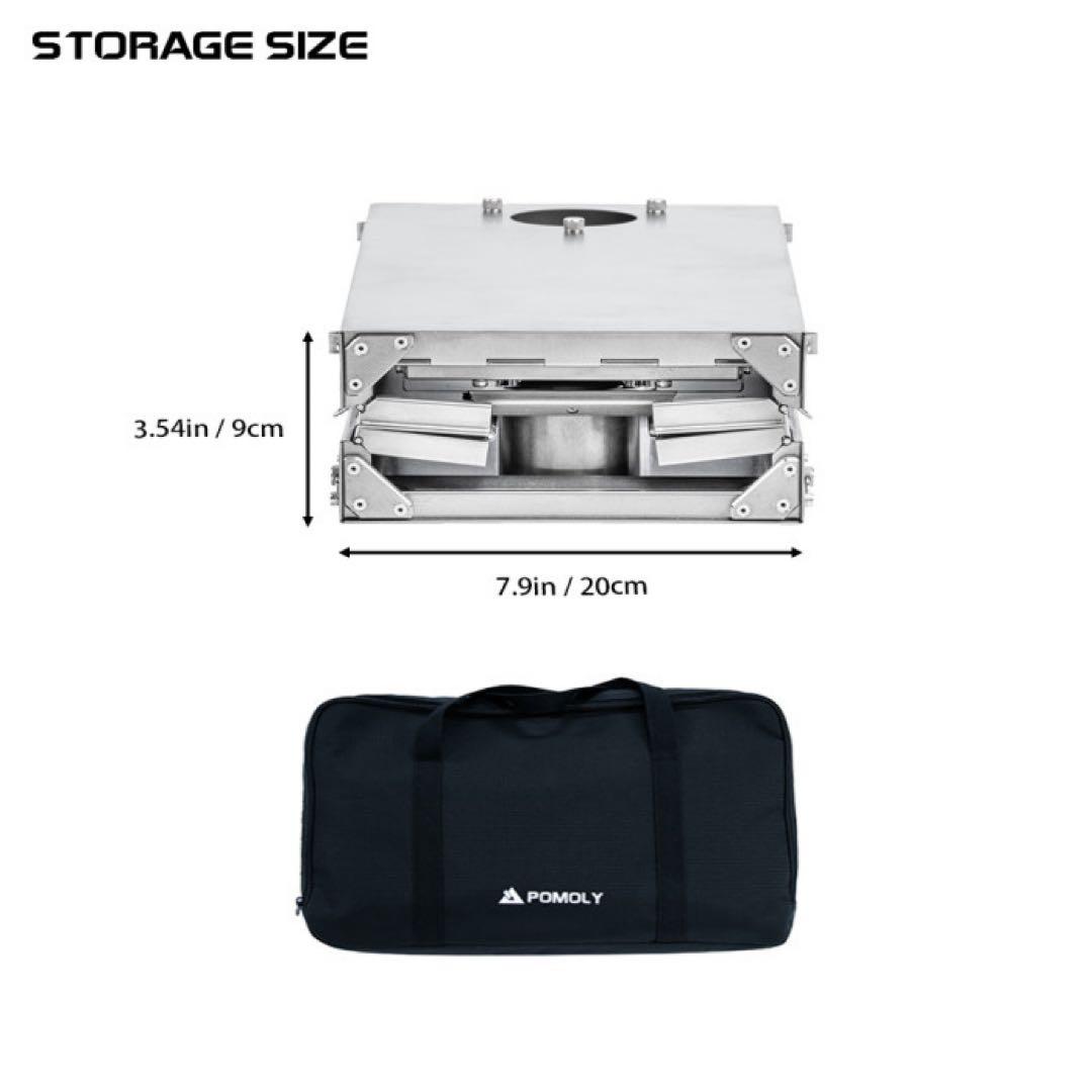 新品 POMOLY Fold X チタン薪ストーブ 折りたたみ式テントストーブ