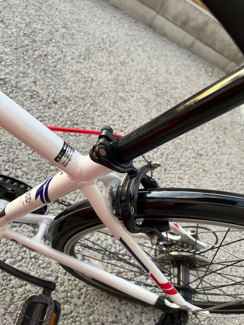 ★ドライドR★人気！24インチ　子供用　自転車　変速　ホワイト　引き取り限定