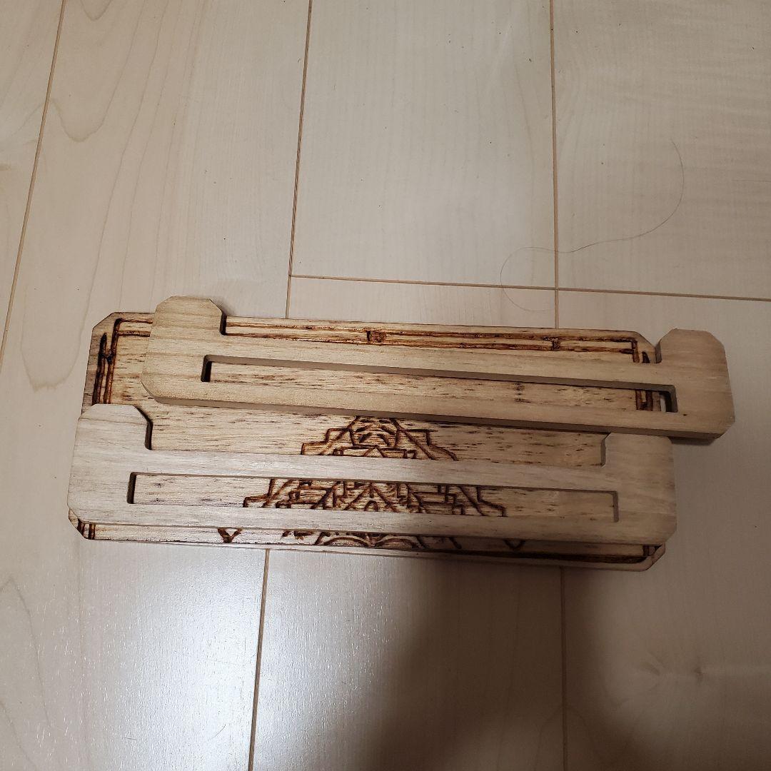 廃盤　YAJIN CRAFT 木製彫刻　テーブル　ブッシュクラフト　UL