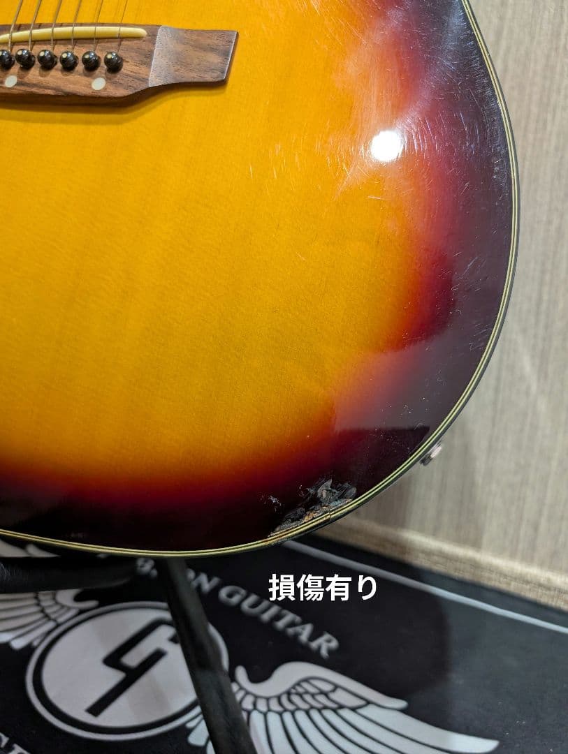 良音/Epiphone　PR-200E/VS 改チューナー付エレアコ　ケース付