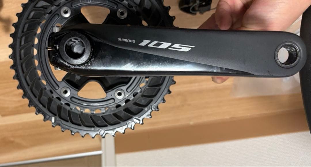 【美品】Shimano105クランクセッ 50-34　165mmFC-R7000