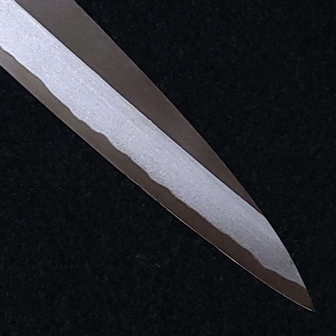 【訳アリ】青紙2号 柳刃包丁 235㎜（８寸） G9371 焼栗柄 月光作