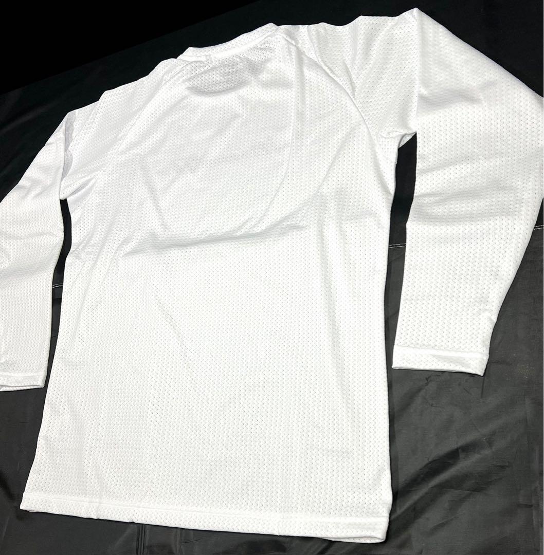 【ミズノプロ】 KUGEKI ロングTシャツ ホワイト XO 12JABT76