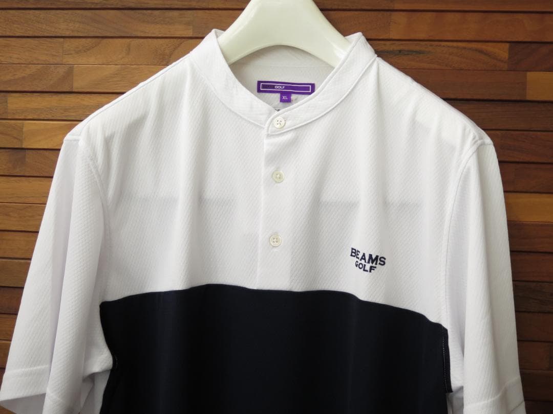 ビームスゴルフ BEAMS GOLF フロント切替プルオーバースタンドシャツ