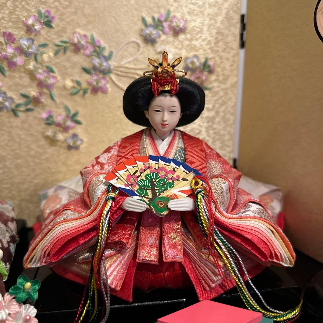 極美品 雛人形 雅泉 雛爛漫 親王飾り 紀州塗り