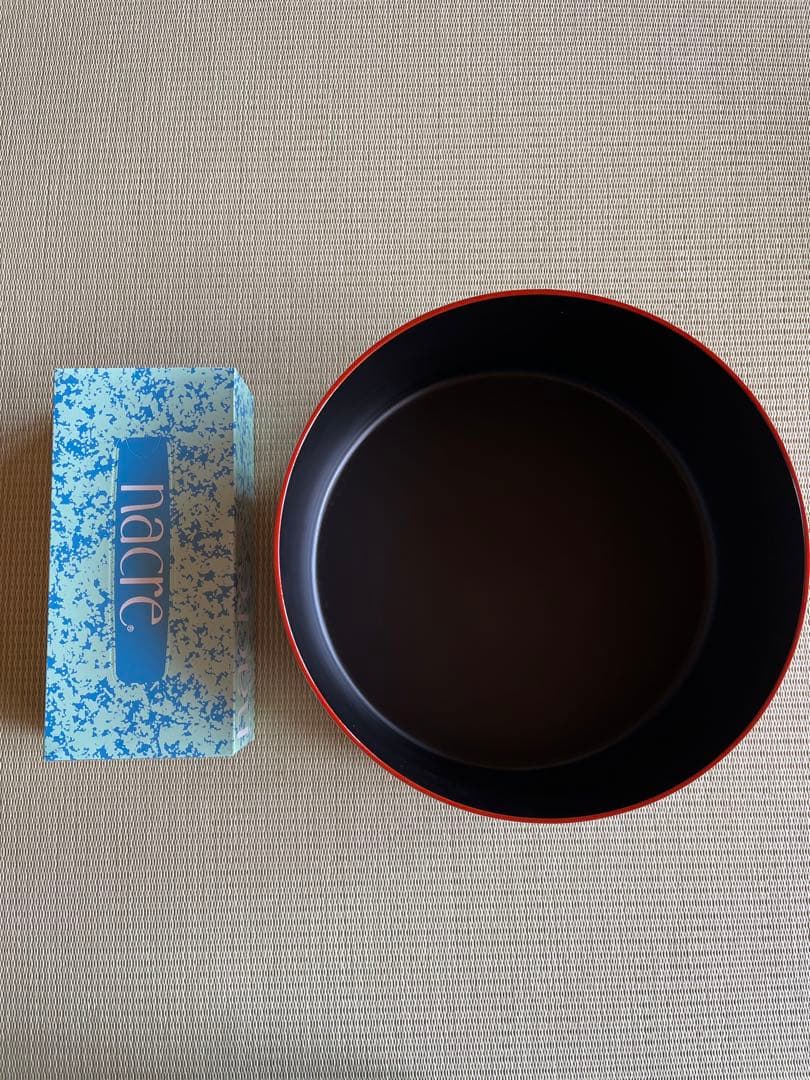 仙台堆朱 朱塗り 漆塗り 漆器 丸型 茶櫃 茶道具 湯呑み茶碗ケース