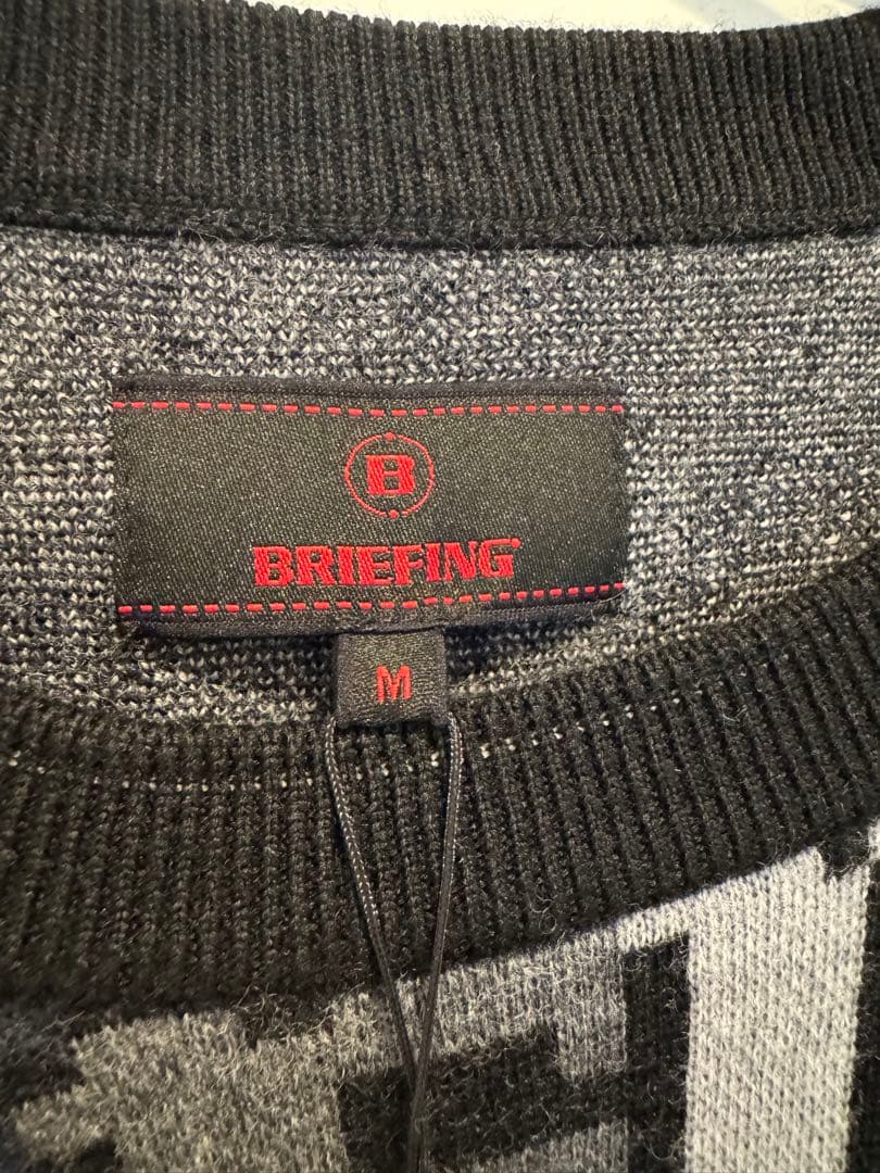 BRIEFING ブラック セーター M