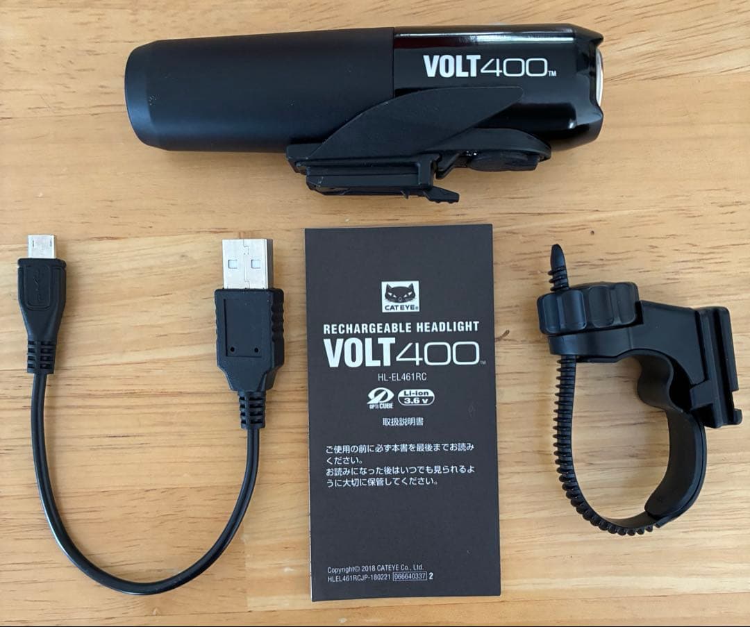 【新品未使用】CATEYE VOLT400 ブラック フロント用ライト